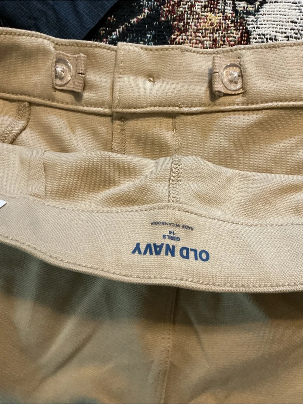 🌹Old Navy Khaki Ponte Pull-On Girls Jeggings